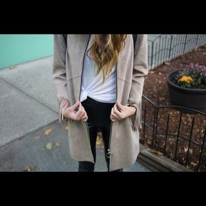 Zara Suede Fringe Coat